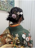 成人式シニヨンアレンジ【金山】