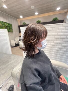 イメージア 町田店(IMAGE A) 外はねくびれミディアムレイヤー@20代30代40代50代