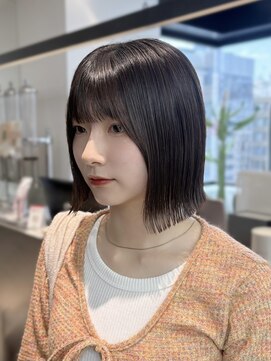 ロンドシエル 横浜(Lond ciel) ミニウルフレイヤーカット顔周りカット前髪カット韓国ボブ/横浜