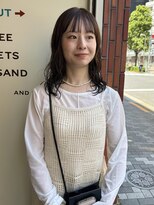 ヒントステーション(HINTSTATION)&nbsp;〈浅草 半個室〉ミディアムパーマ×オリーブカラー