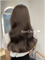 ジーナ 渋谷神南(Zina)&nbsp;ヘーゼルベージュ×ふわふわロング【zina齋藤遥夏】