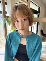 メデル(mederu)&nbsp;ニュアンスパーマボブパーマブリーチパーマクセ毛風パーマ
