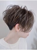 刈り上げ＆前下がりスタイル♪