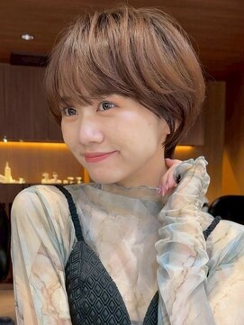 ロンドリメゾン 原宿(Lond re Maison.) グランマッシュ暗めカラー/ショートボブ前髪髪質改善/原宿表参道