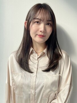 ケーツー エソラ池袋店(K-two) ゆるっとワンカールロングヘア*ロングレイヤーカット*面長解消1