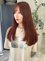 アロ 大阪梅田(alo)&nbsp;【momoa】オレンジブラウンカラー《ブリーチ/大阪梅田》