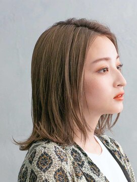 アース 溝の口店(HAIR&MAKE EARTH) 外ハネミディアム[溝の口/髪質改善/縮毛矯正/白髪ぼかし]