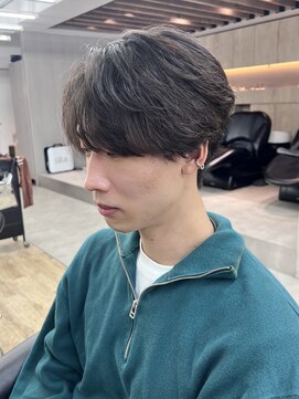 ロンドシエル 横浜(Lond ciel) men's/メンズ/刈り上げセンターパート/フェザーパーマ/横浜