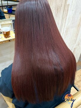 スカイ(SKY) 透明感カラー/髪質改善/縮毛矯正/韓国風レイヤーカット