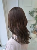 ヌーディーカラー/小顔ひし形/髪質改善/簡単スタイリング