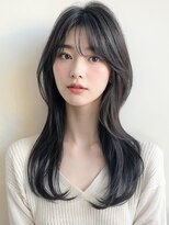 カバーヘア ブリス 川口(COVER HAIR bliss)&nbsp;韓国レイヤー/オリーブグレーくびれレイヤー春カラー透明感p川口