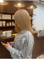 ニュースエン(newseN:) ミルクティーブロンド/ダブルカラー/ケアブリーチ/髪質改善/新潟