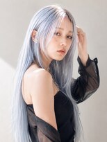 シエル 大名店(CIEL)&nbsp;アイスブルーシルバー×透明感ロング