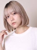 ヨファ ヘアー 芦屋店(YOFA hair)&nbsp;似合わせカット30代40代50代ハイトーンショートボブ0802