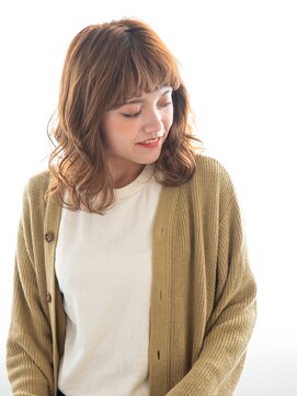 ヘアーサロン ラフリジー(Loufreasy) 伸ばしかけにも◎くせ毛風クリープパーマで大人かわいいセミディ