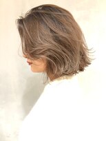 アルバム 渋谷パルコ(ALBUM)&nbsp;ホワイトパールボブ_外ハネボブアッシュブラウン_ba271622