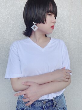 グラムス(glams) マッシュウルフ×ダークグレージュ