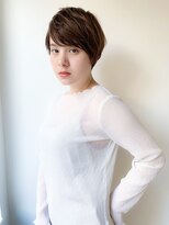 ネイヴィル オモテサンドウ(navile omotesando)&nbsp;【yuka】シンプルブラウンショート20代30代40代