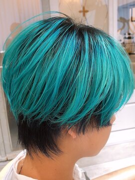 エマ(emma) ターコイズ逆インナーカラー