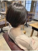 ショートボブ ショート 大人ボブ 黒髪 耳かけ 前髪 簡単 ボブ 楽