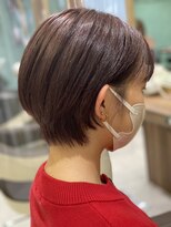 アッシュ 菊名店(Ash)&nbsp;☆耳掛けショート×ラベンダーブラウン☆