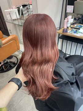 ラメール(MAISON LA MER) 【NATSUKI】ワンブリーチで明るめピンク♪