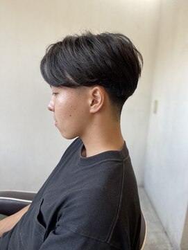 ソイクフ(SOY KUFU) MEN’S HAIR マッシュパーマアッシュブラックカルマパーマ