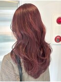 ブリーチ有り!深めのボルドーカラー 〈佐藤〉