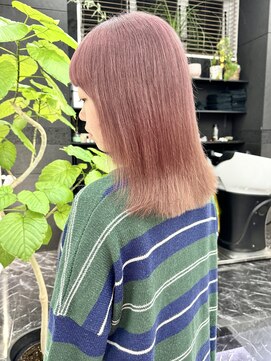 チュダック(ChuDuck) 韓国風《ピンクブラウン》ハイトーン/ケアブリーチ/ダブルカラー