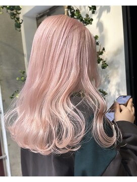 ヲタク(wotaku.) ホワイトピンクペールペールピンクハイトーンカラー2ブリーチ