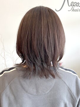 レポヘアー(Repos hair) ボブウルフ結べるボブ似合わせカットうるツヤ美髪