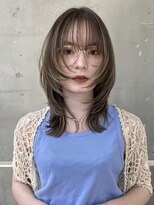 アクアオモテサンドウ(ACQUA omotesando) △大人可愛い韓国風ロングウルフカットレイヤーカット
