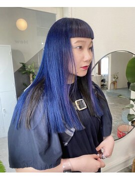 ヒュー(Hew) デザインカラー×ケアブリーチ×ハイトーン(代官山)