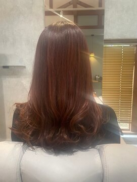 ミューシェレゴ(meauche...lego) ブリーチなしピンクブラウン/ロングヘア/艶髪