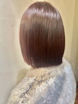 オーガニックマインド 坂戸 鶴ヶ島(organic+mind) 大人可愛い丸みボブピンクラベンダーベージュベビーピンク