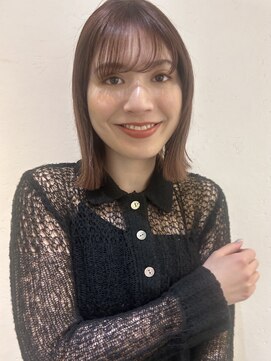 ヴィオットバイサロン(Viot by Salon) ナチュラルブラウン シースルーバング 切りっぱなしボブ