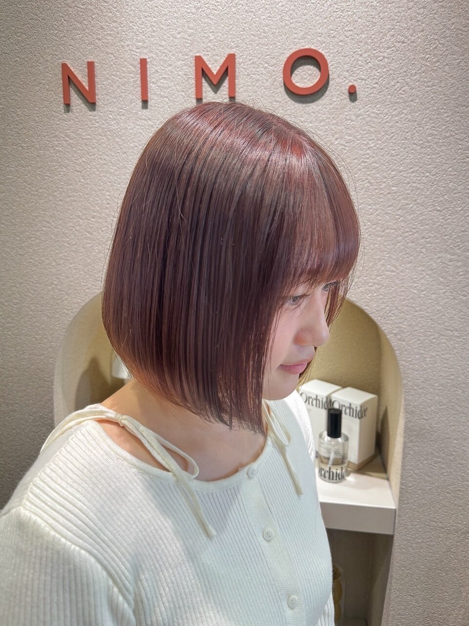 透明感ピンクベージュ/ブリーチ/表参道