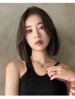 ネイト(Neit)&nbsp;レイヤーボブレイヤーカット韓国ボブグレージュカラー