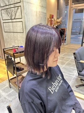 ピスタ(PiSTA) 黒髪カタログ/クラゲヘアー/オリーブグレー/千葉駅