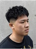 スキンフェード/クロップスタイル/ツイストピンパーマ