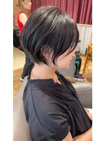 ボニークチュールドットエス(.S) 神戸住吉/ショートボブ/神戸ボブ/40代ヘアスタイル白髪ぼかし