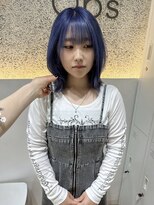 オプス 大名店(Ops)&nbsp;☆一度はやってみたい×ブルー×レイヤーボブ