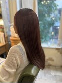 40代の艶髪ストレート