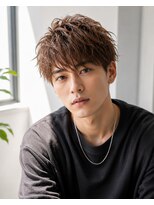 MEN's Baguz MEN'Sカット/ MEN'Sパーマ/ MEN'Sカラー 韓国風メンズマッシュニュアンスパーマ束感レイヤートレンド