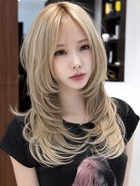 エル オオサカ 心斎橋店(L. OSAKA)&nbsp;ミルクティ/ブリーチ/ダブルカラー/ハイトーン/レイヤーカット