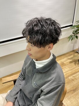 ネイビー(NAVY) お客様スタイル☆ミニセンターパート刈り上げショート