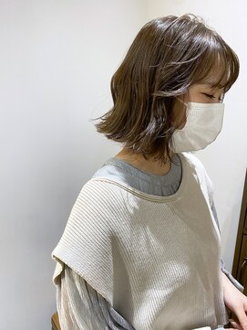 ブゾン(buZon) 【buZonブゾン】切りっぱなしゆるボブ×チョコレートアッシュ