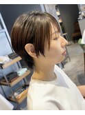 京都 20代30代40代人気 耳かけショート ハンサムショート 中島