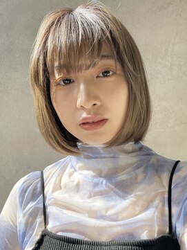 メゾンドイギー(MAISON de IGGY) モテ系ボブスタイル#厚めバングがモードな雰囲気##イメチェン