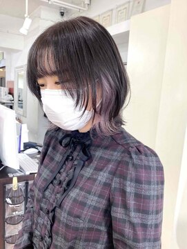 ネオリーブセブン 御茶ノ水店(Neolive 7) ウルフカット×イヤリングカラー